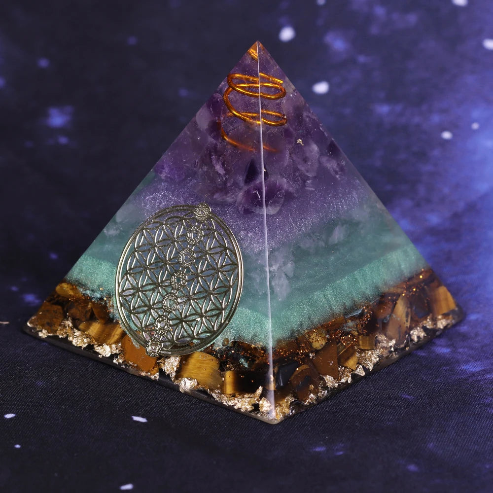 Healing Crystal Orgone Pyramid